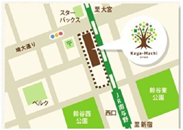 Kaya-Machiの位置図
