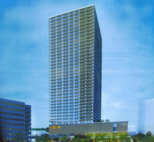 西武船橋店跡地に建設予定の高層ビルイメージ図