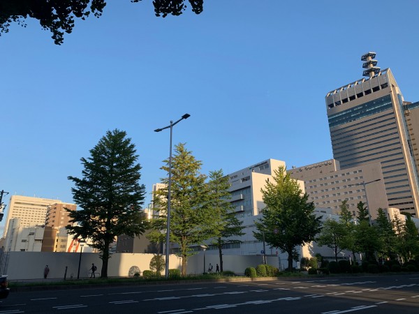 東二番町通りにあった「仙台中央ビル」跡地が、「（仮称）ＮＴＴ仙台中央ビル」に
