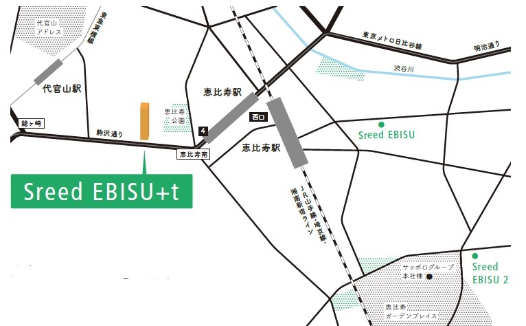 「Sreed EBISU +t」MAP