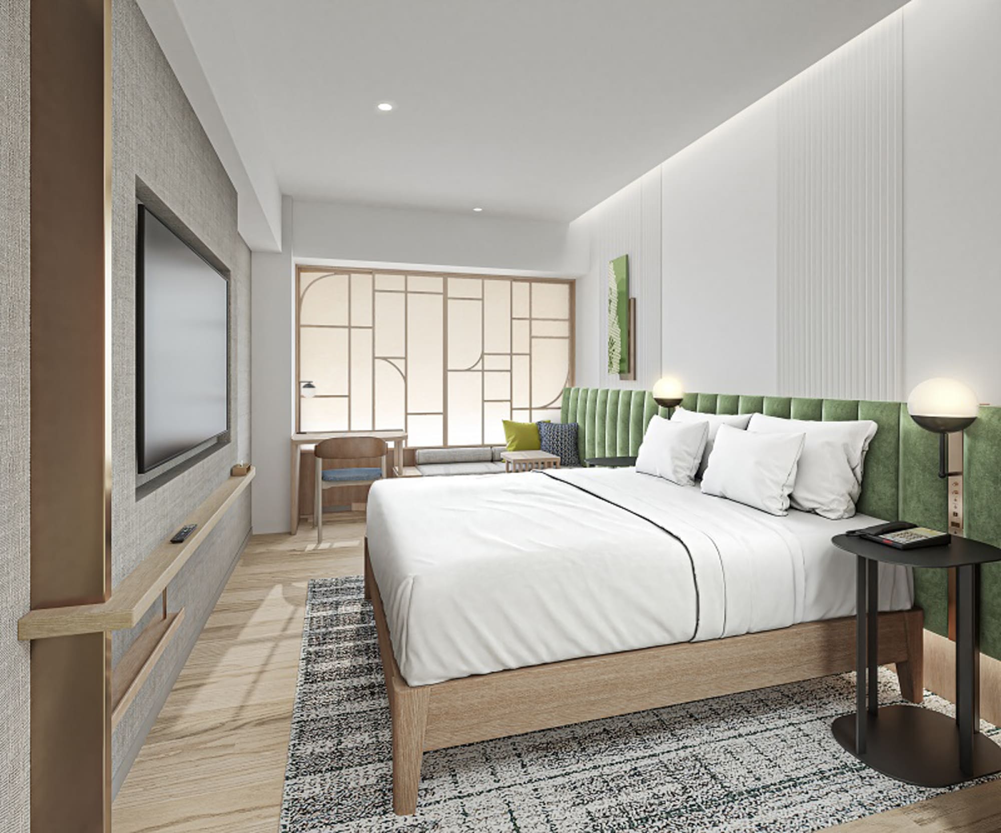 全250室の客室が備えられる予定の「ヒルトン・ガーデン・イン京都四条烏丸」。手頃な価格で高品質のサービスが受けられるのも魅力だ（出典：ヒルトン）
