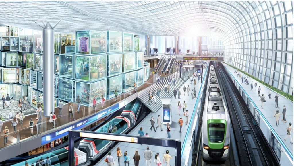 2024年までに完成予定のOsaka Metro「夢洲」駅のイメージパース（出典：Osaka Metro）
