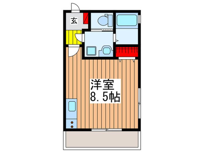 たとえば一番右の部屋はキッチンの位置が変更されている