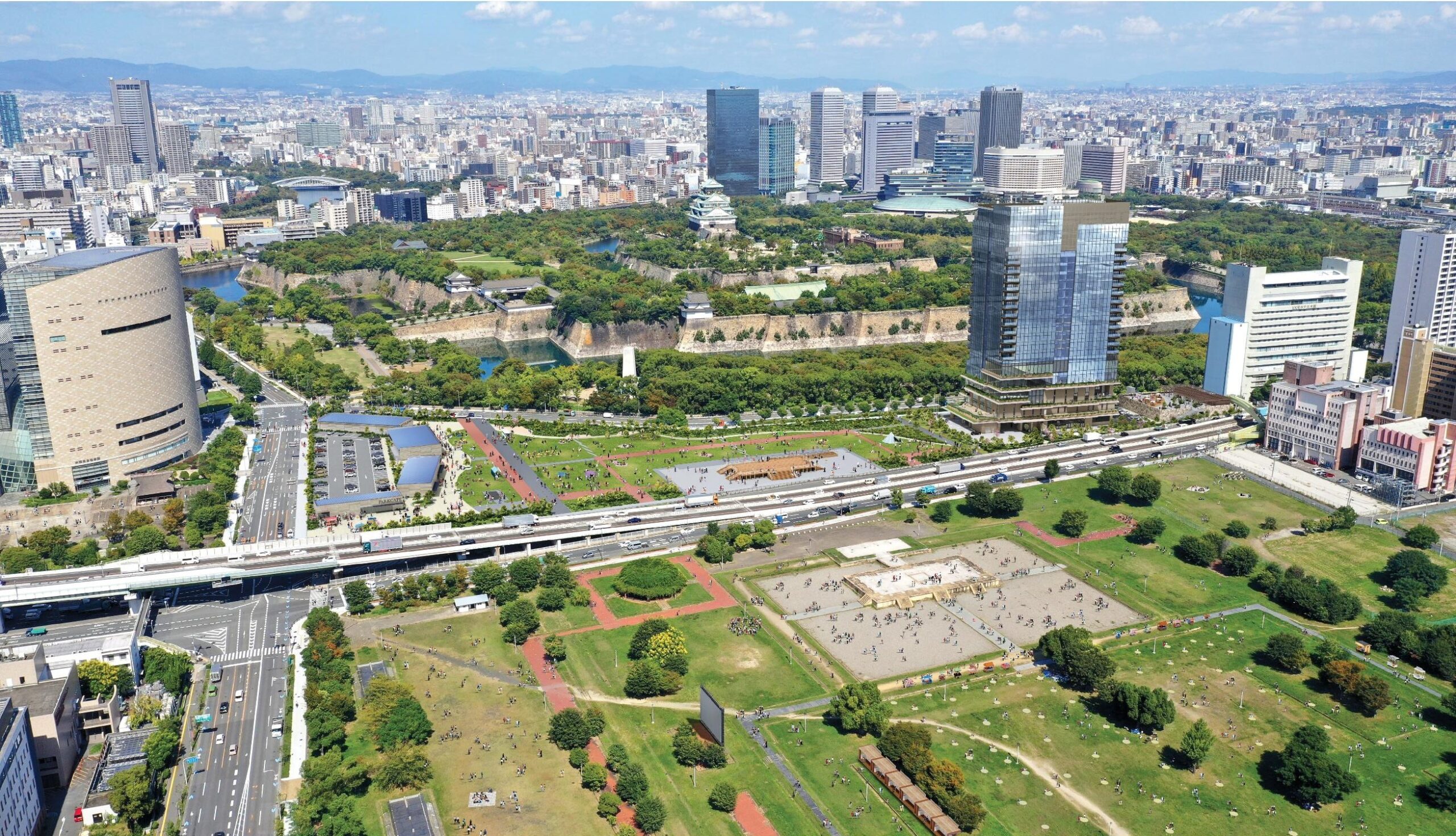 再整備が進む難波宮跡公園の完成イメージ（出典：大阪市）