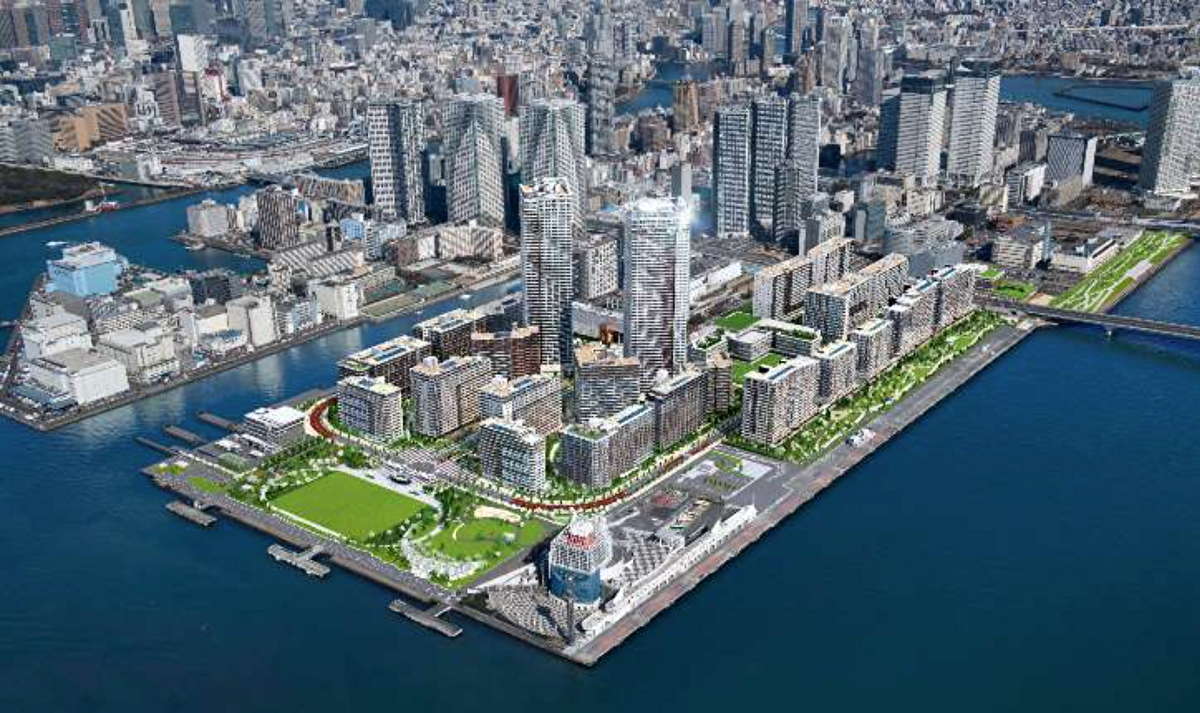 晴海五丁目西地区 第一種市街地再開発事業 完成イメージ図