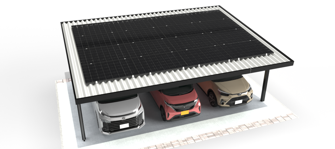 日本一户建流行的“太阳能”车棚，环保又节能(图3)