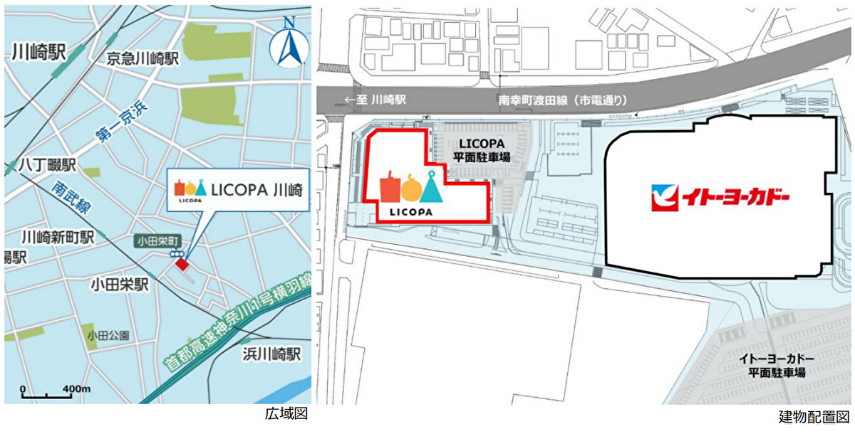 LICOPA 川崎店 位置図