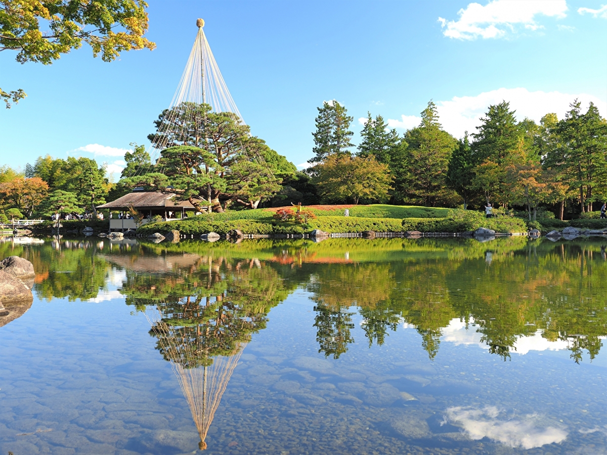 昭和記念公園 日本庭園の様子