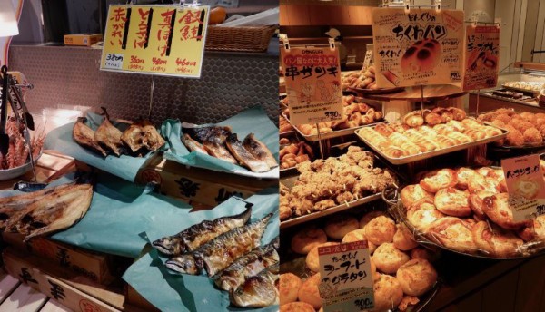北海道らしい海産物や人気パン店などが集結。COCONO FOODHALLやCOCONO横丁など気軽に食を楽しめる施設も。